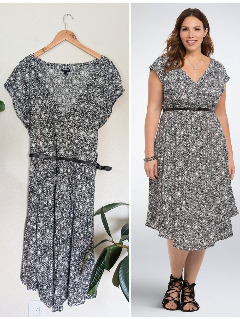 Torrid | 3 | Floral Midi Dress Belted